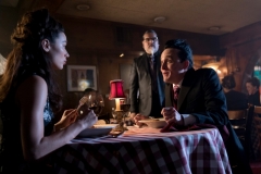 GOTHAM: L-R: Crystal Reed and Robin Lord Taylor in the “A Dark Knight: The Blade’s Path” episode of GOTHAM airing Thursday, Oct. 19 (8:00-9:01 PM ET/PT) on FOX. CR: Jessica Miglio/FOX
