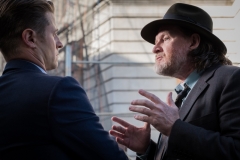 GOTHAM: L-R: Ben McKenzie and Donal Logue in the “A Dark Knight: A Day in the Narrows” episode of GOTHAM airing Thursday, Nov. 2 (8:00-9:01 PM ET/PT) on FOX. ©2017 Fox Broadcasting Co. Cr: Jeff Neumann/FOX